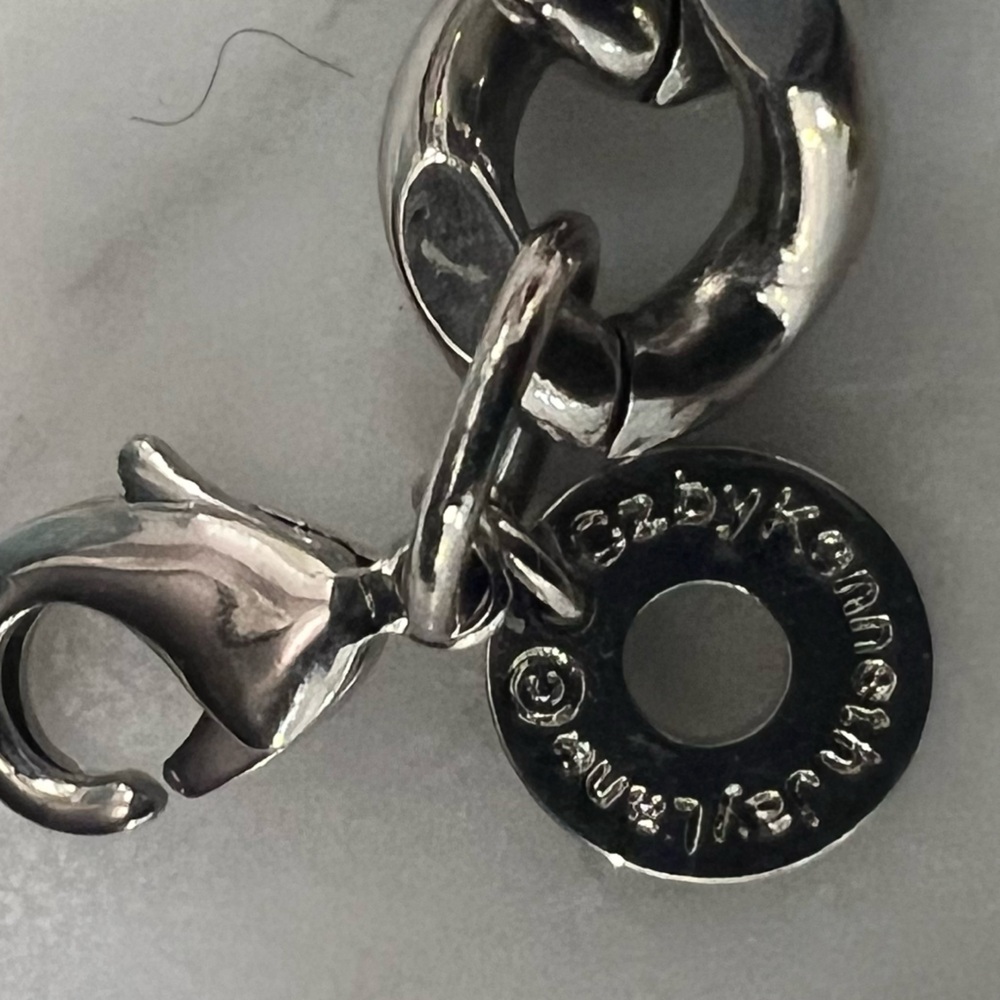 Kenneth Jay Lane Silver Choker Necklace With Crys… - image 5